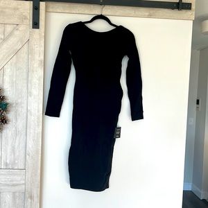 Brand new little black dress, backless